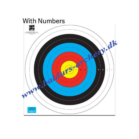 JVD Target Face Fita 80 cm. w/numbers