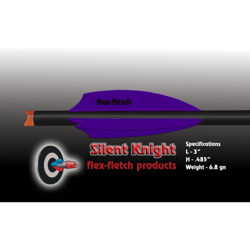 FLEX FLETCH VANES EXTREME 3 SILENT KNIGHT