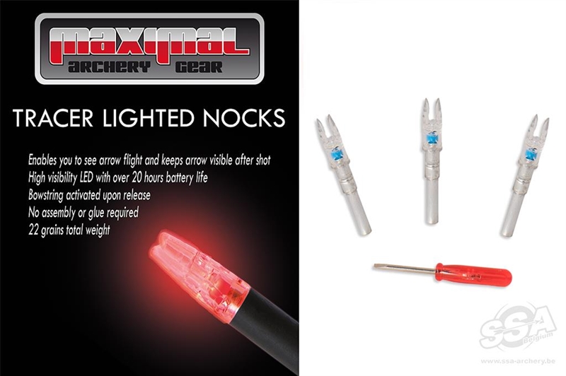 MAXIMAL LIGHTED NOCK S-SIZE - ID6.2MM BLUE